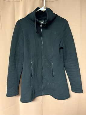 The North Face Caroluna Jacket Womens Medium Black Fleece Lined Quilted Coat